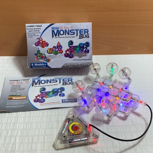 Laser Pegs - Light-Up Building Set - Mini Monster Bug - Picture 4 of 16